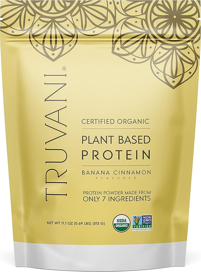 Truvani Vegan Pea Protein Powder 20g Organic 10 Servings
