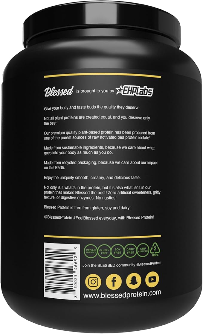 BLESSED Vegan Protein Powder 23g of 30 Servings