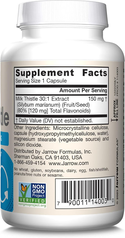 Jarrow Formulas Milk Thistle 150 mg 100 Servings 12