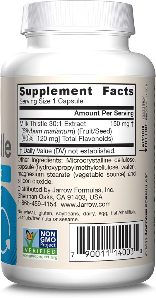 Jarrow Formulas Milk Thistle 150 mg 100 Servings 12