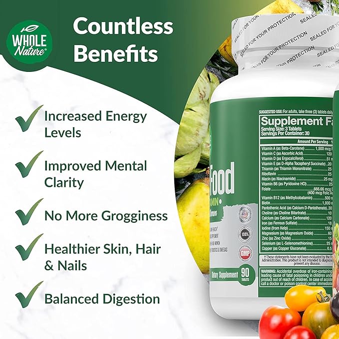 Whole Food Multivitamin for Men and (3)