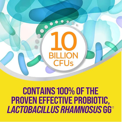 Culturelle Digestive Health Daily Probiotic Chewables, Probiotic for Men and Women, Most Clinically Studied Probiotic Strain, 10 Billion CFUs, Supports Occasional Diarrhea, Gas & Bloating, 24 Count