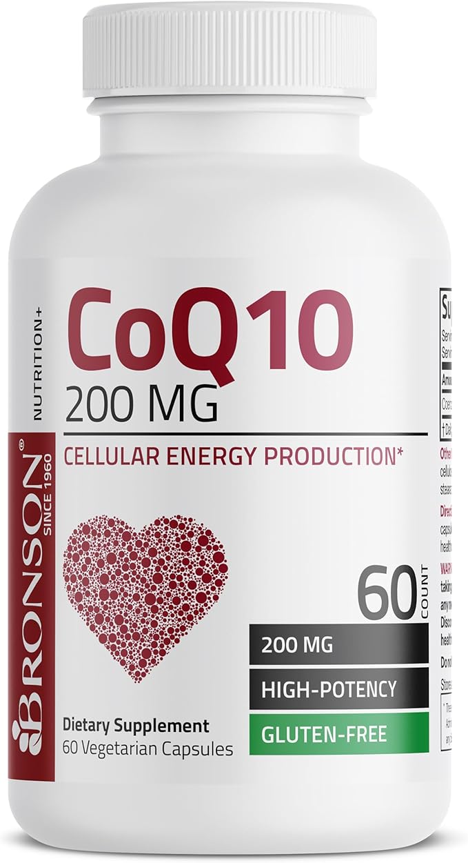 Bronson CoQ10 200 MG High Potency 60 Vegetarian