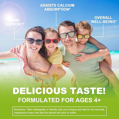 Calcium Magnesium Zinc with Magnesium Glycinate 500mg Plus D3 K2 K2 | D3 K2 K2 Liquid 1 Pack