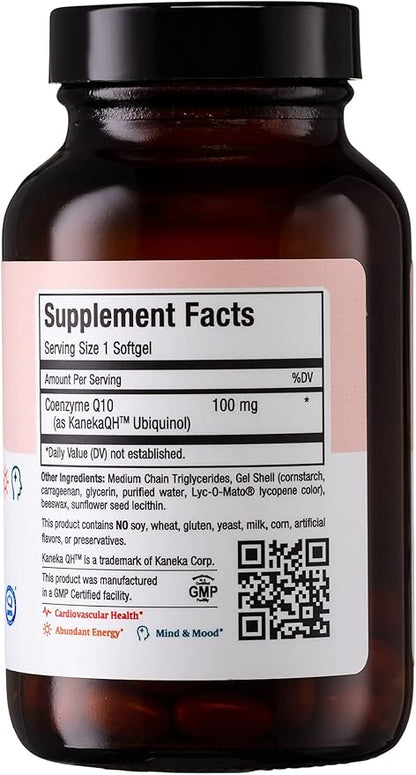 CoQ10 Ubiquinol - CoQ10 100mg Softgels 10 Supplement Q10 Supplement 100mg for 10 (60 (60 Count)