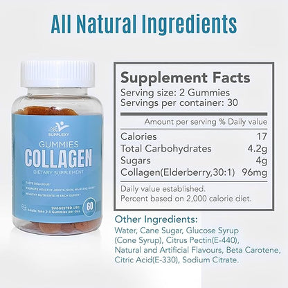 Collagen Gummies - Healthy Nutrients Hair 60 Gummy