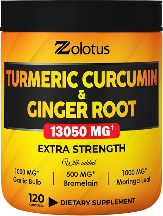 6 in 1 Turmeric Curcumin + 95% Curcuminoids, 13050mg, with 120 Capsules