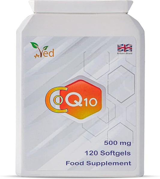 VED CoQ10 500mg Q10 | 500mg 120 120 Softgels| 4 Months
