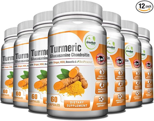 Turmeric Curcumin with Black Pepper (12 Bottles)
