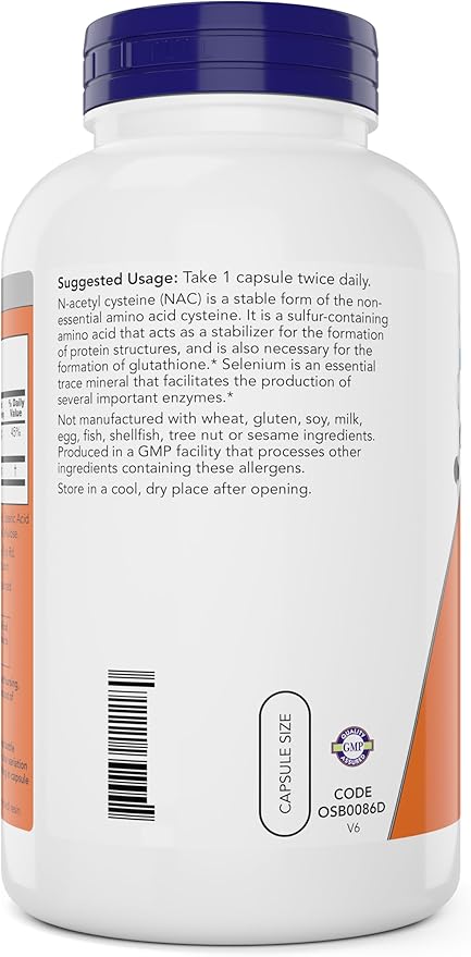 Now NAC 600 mg, 400 Veg
