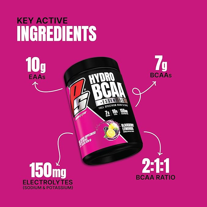 PROSUPPS® HydroBCAA® BCAA/EAA Full Spectrum Matrix, 7g BCAAs, 3g EAAS, 0g Sugar, 0g Carbs, (30 Servings,