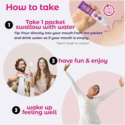 ILUNA Recovery All-Natural Hangover Relief with Milk Thistle & Premium Korean Herbs - Morning After Recovery Alcohol Aid with Cleanse, Detox & Liver Support - Max Strength Pebbles (4)