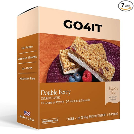 GO4IT Health Meal Replacement Bar, HIGH 7/Box -