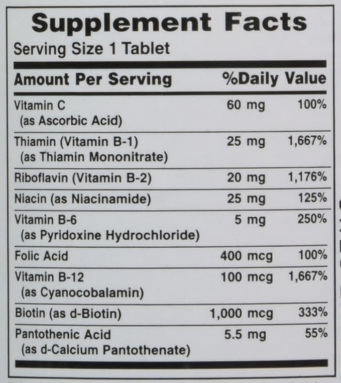 Nature's Bounty Super B-complex with Folic 300 Tablets (2 X 150 Count
