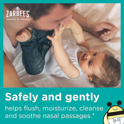 Zarbee's Baby Nasal Saline Spray, Soothing 3Fl Oz 2)