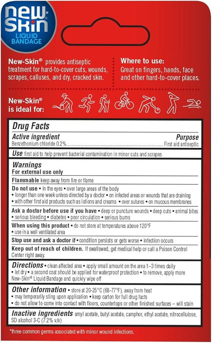NEW-SKIN Liquid Bandage, Waterproof for Scrapes 1 Ounce 2)