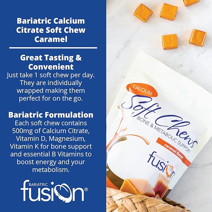 Bariatric Fusion Bariatric Calcium Chews D3 & 500mg | 60 Count