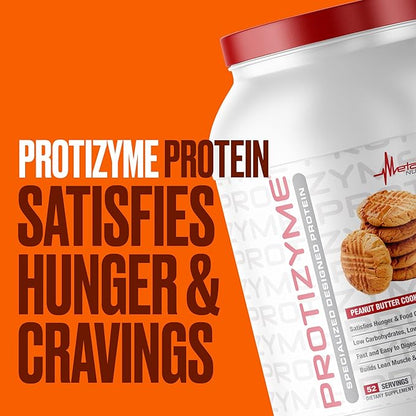 Metabolic Nutrition, Protizyme, 100% Whey Protein 24 Essential 4 Pound (52 ser)