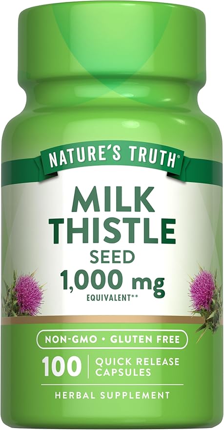 Milk Thistle Extract Capsules 1000mg | 100 Count