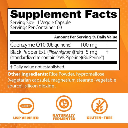 Doctor's Best High Absorption CoQ10 100 mg 60 Veggie
