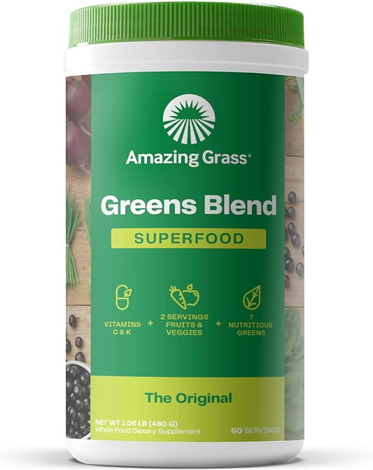 Amazing Grass Greens Superfood Powder: Greens 60 Servings