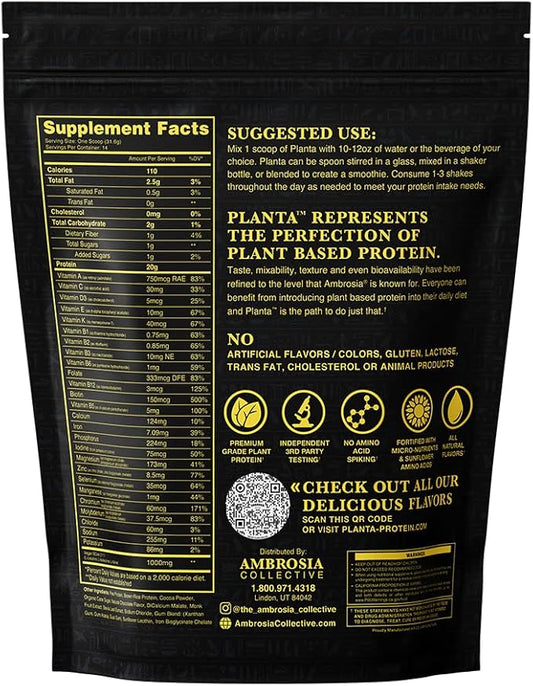 Ambrosia Planta - Premium Organic Plant-Based 14 Servings