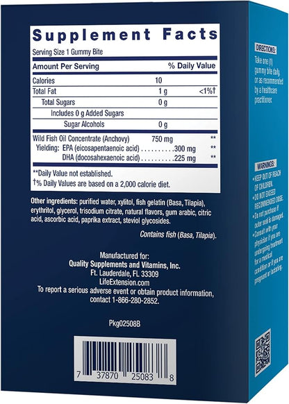 Life Extension Omega-3 Fish Oil Gummy 36 Gummy