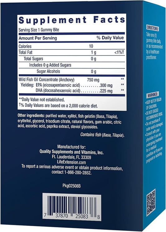 Life Extension Omega-3 Fish Oil Gummy 36 Gummy