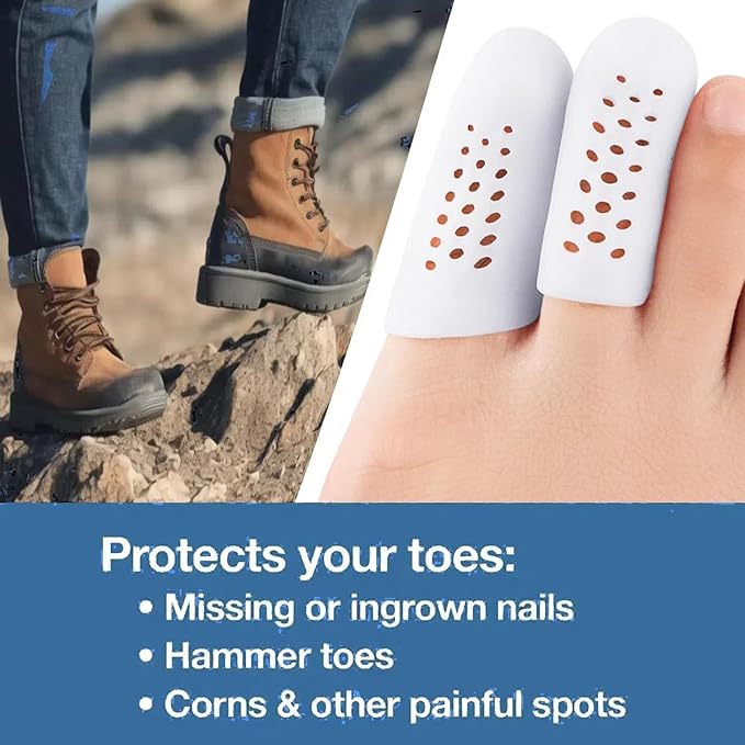 10 Pack Toe Caps and Toe Toenails,Corns,Calluses,Blisters(4L +6 +6 S)