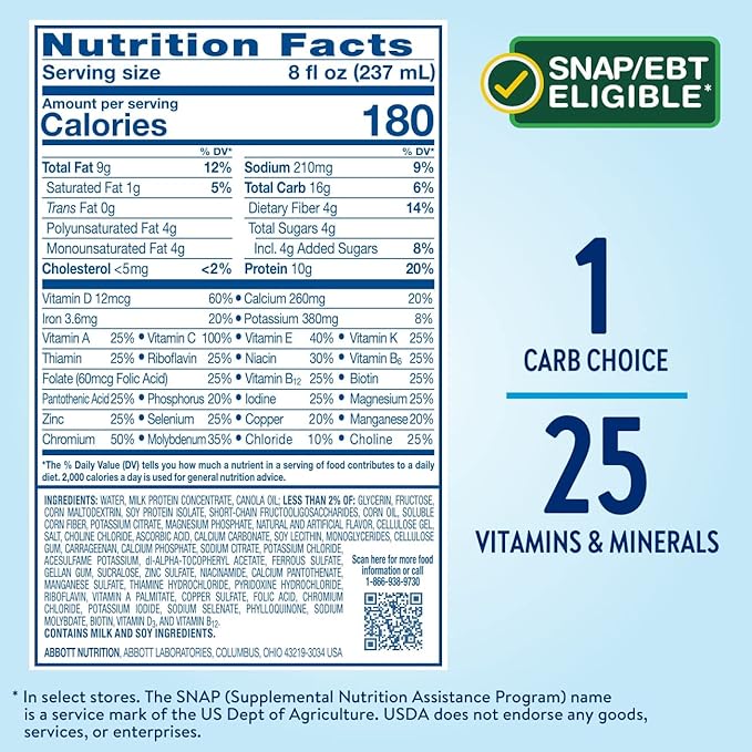 Glucerna, Diabetes Nutritional Shake, To Help 8 fl 24)
