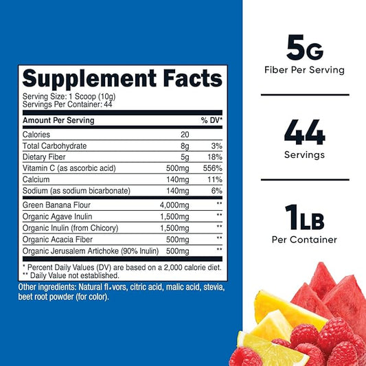Nutricost Prebiotic Fiber Powder (1 LB,