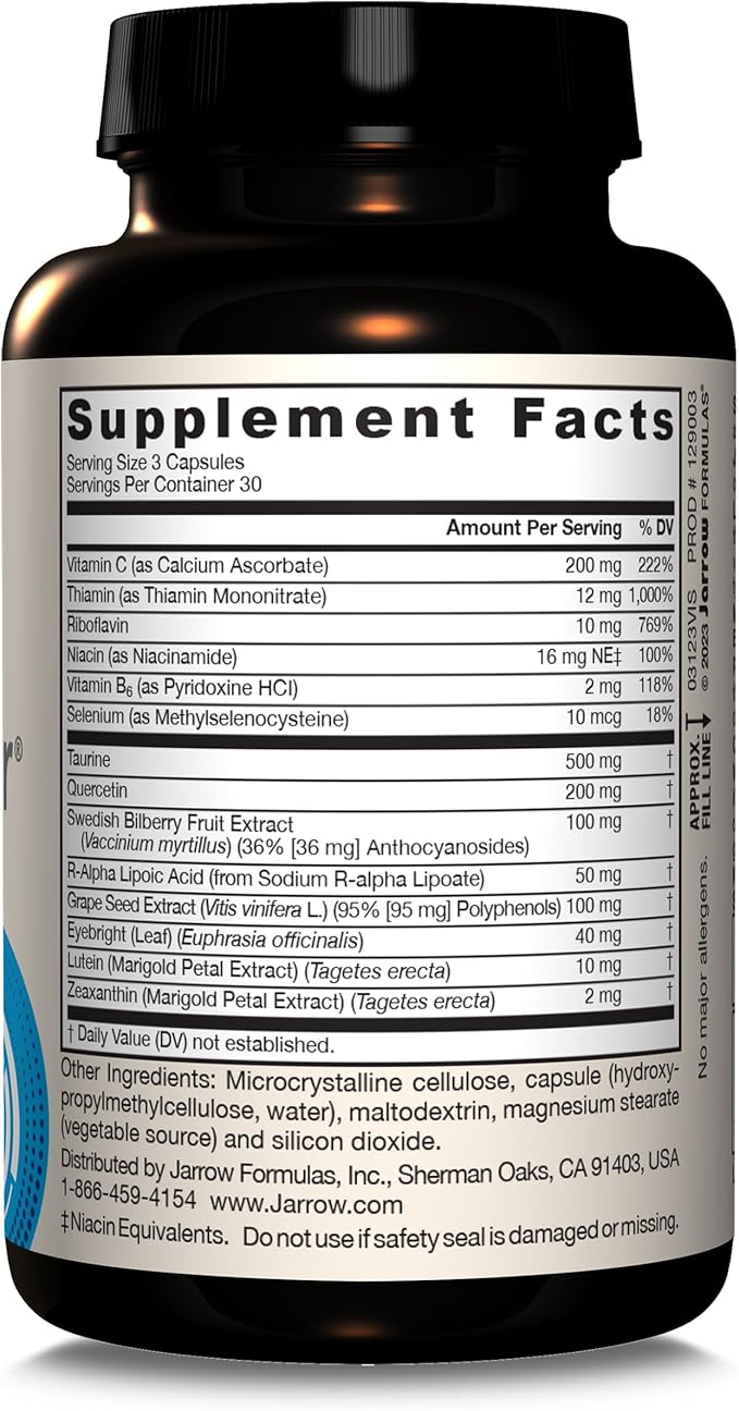 Jarrow Formulas Vision Optimizer, Dietary Supplement, 90 Capsules, 30 Day
