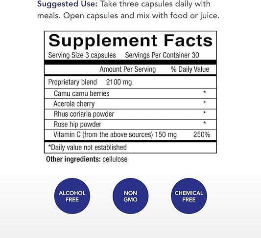Physician's Strength Power-C 90 Capsules 30 Servings