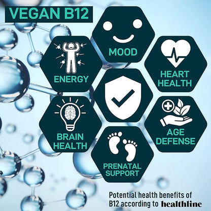Vegan Probiotic Plus B12-22 Billion CFU B12 with 60 Gluten-Free