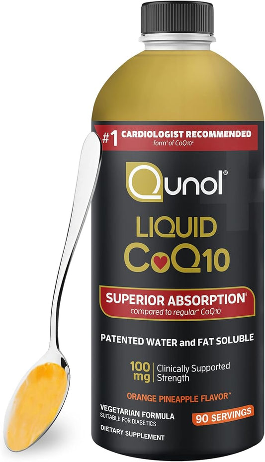 Qunol CoQ10 Liquid Supplement 100mg, Superior Q10, Antioxidant 90 Servings, 30.4 oz
