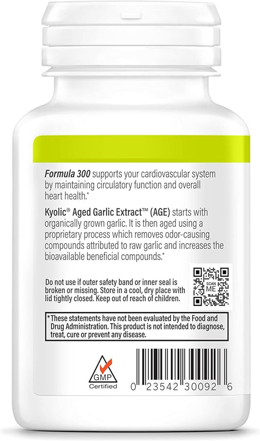 Kyolic Aged Garlic Extract Formula 300 120 Capsules
