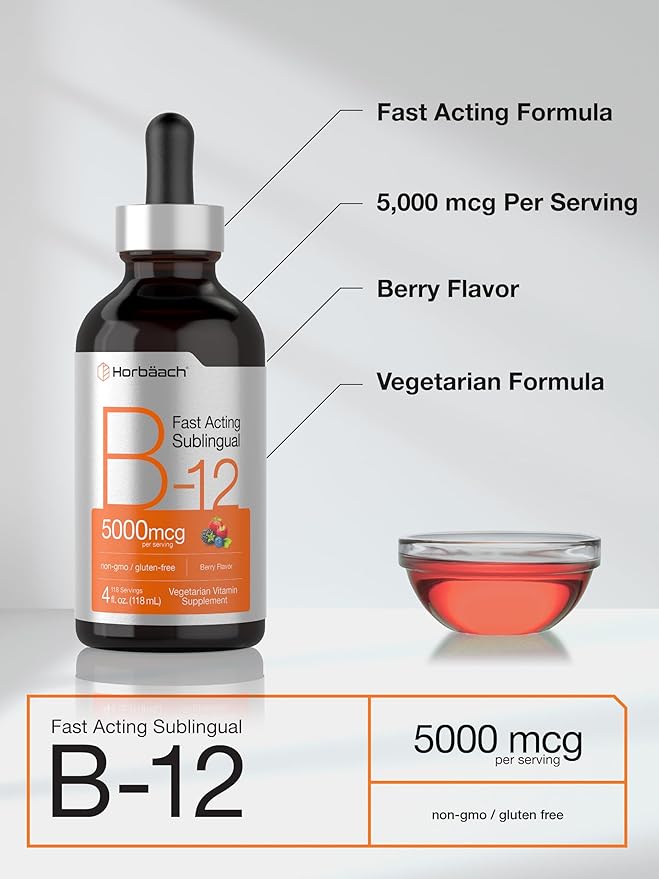 Horbaach B-12 | 5000mcg | 4oz B12 |