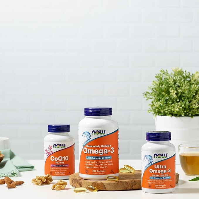 NOW Supplements, CoQ10 (Coenzyme Q10) 100 150 Softgels