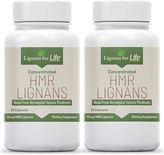 Lignans for Life HMR Lignans for Dogs, 40mg - 90 Capsules, Dog Vitamin for Healthy Pet | Natural Dog Multivitamin | Dog Wellness Supplement | Dog Nutritional Supplement | Pet Vitamin 2-Pack