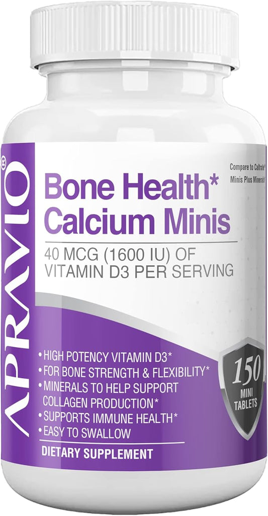 Bone Health Calcium Minis Tablets, Calcium D3, Magnesium, Health,150ct