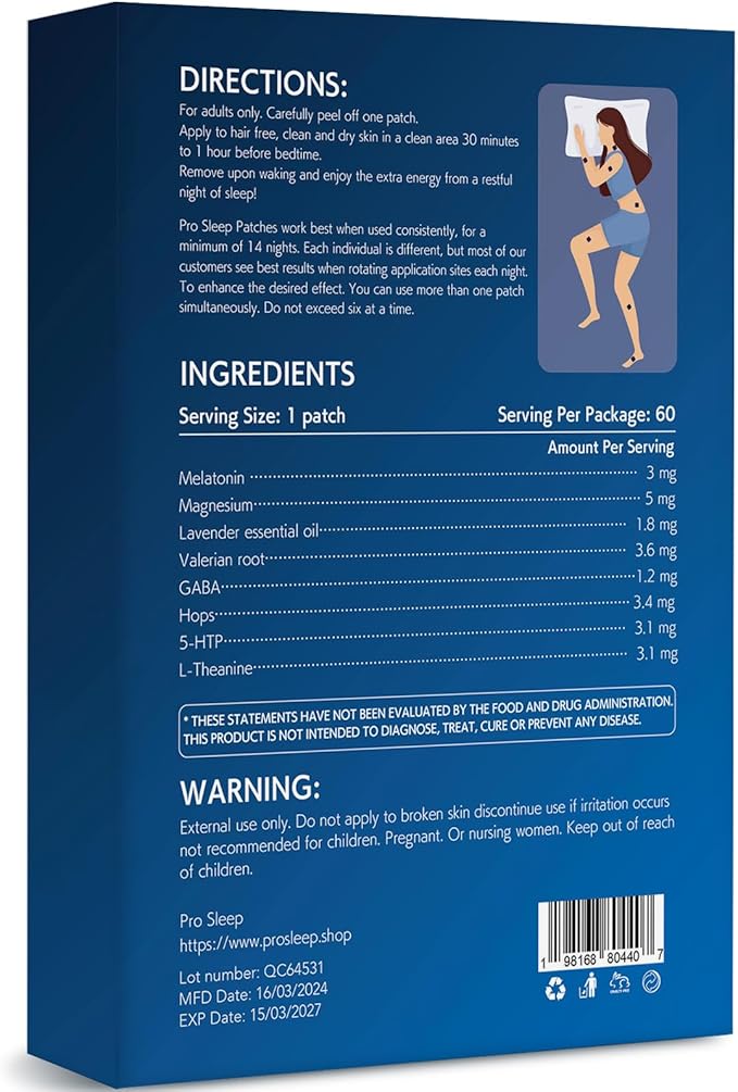Best Sleep Patches 60 Patches! 2 Month