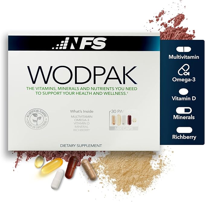 NF Sports WodPak Complete Daily Multivitamin D3, Zinc, 3, 30 30 Servings 1)