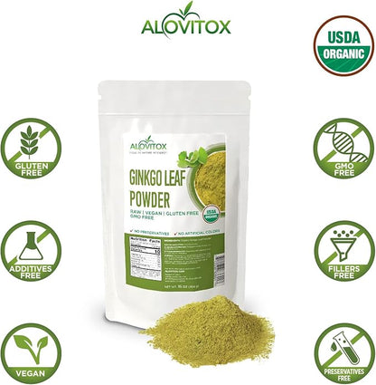 Ginkgo Biloba Leaf Powder 8oz 100% Natural