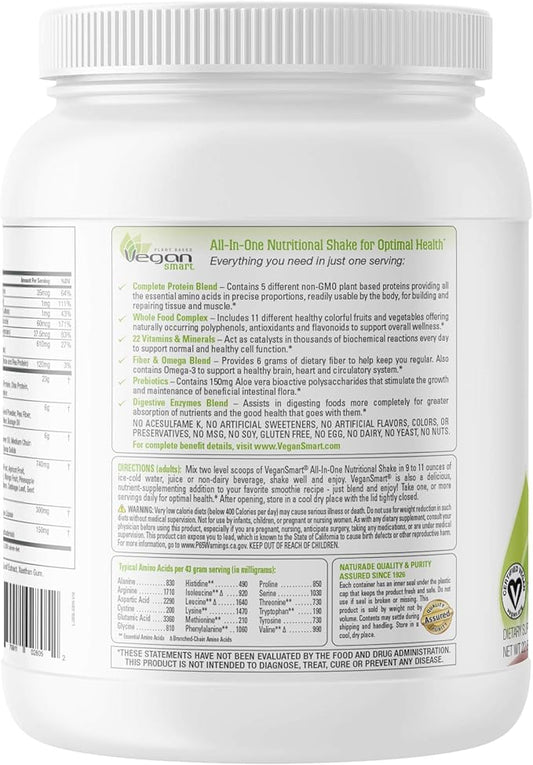 Vegansmart Naturade Plant Based Vegan Protein Powder (15 Servings)
