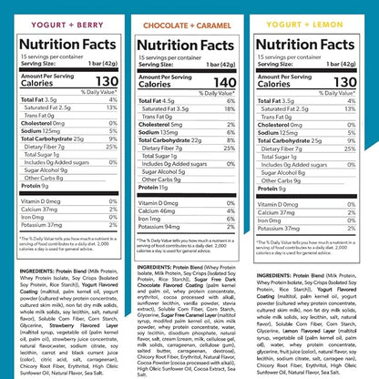 Extend Nutrition Sugar Free Protein Bars, 4 Great 12 Count