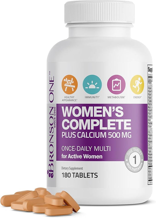 Bronson ONE Daily Women’s Complete Multivitamin 180 Tablets