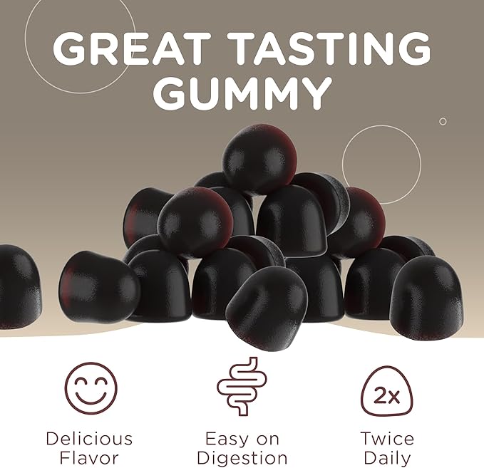 Zahler 10-in-1 Mushroom Gummies Raspberry Flavored with Lions Mane Mushroom, Reishi, Cordyceps, White Button, Plus 6 Adaptogenic Mushrooms 56
