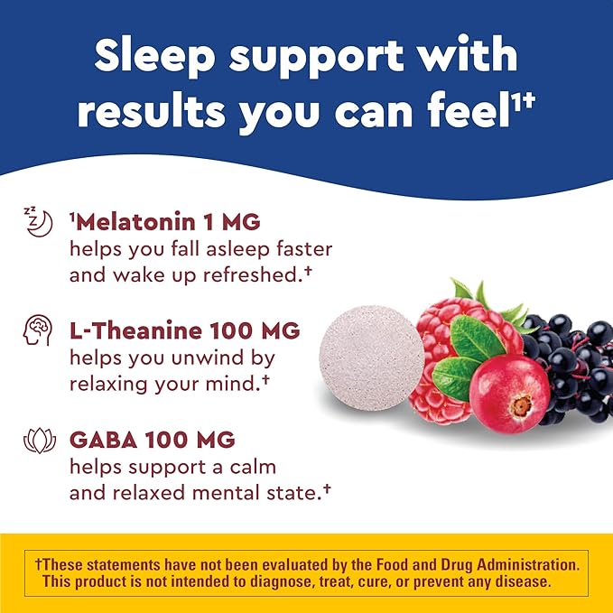 Nature Made Wellblends Back To Sleep, 1 mg, 100 mg 100mg, Sleep 40 Fast