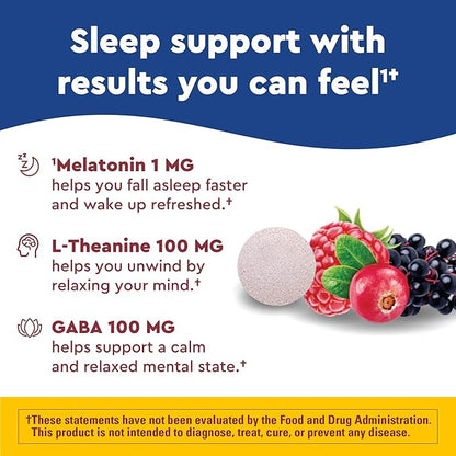 Nature Made Wellblends Back To Sleep, 1 mg, 100 mg 100mg, Sleep 40 Fast
