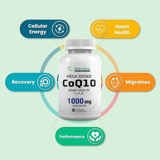 CoQ10 1000mg - High Dose for: